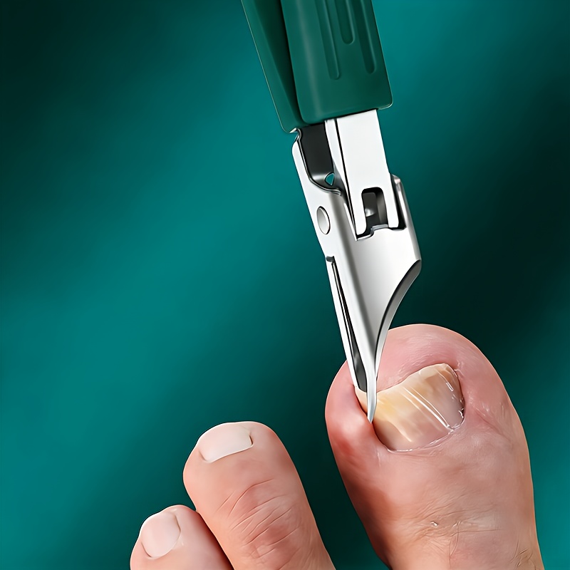 item picture High Precision Toenail Clippers for Thick And Embedded Nails, Heavy Duty Stainless Steel, Safety Soft Grip, 25° Convex Blade, Modern Design, Anti-Splatter, Elderly-Friendly, -Friendly, Non-Slip, Comfortable for Foot Care