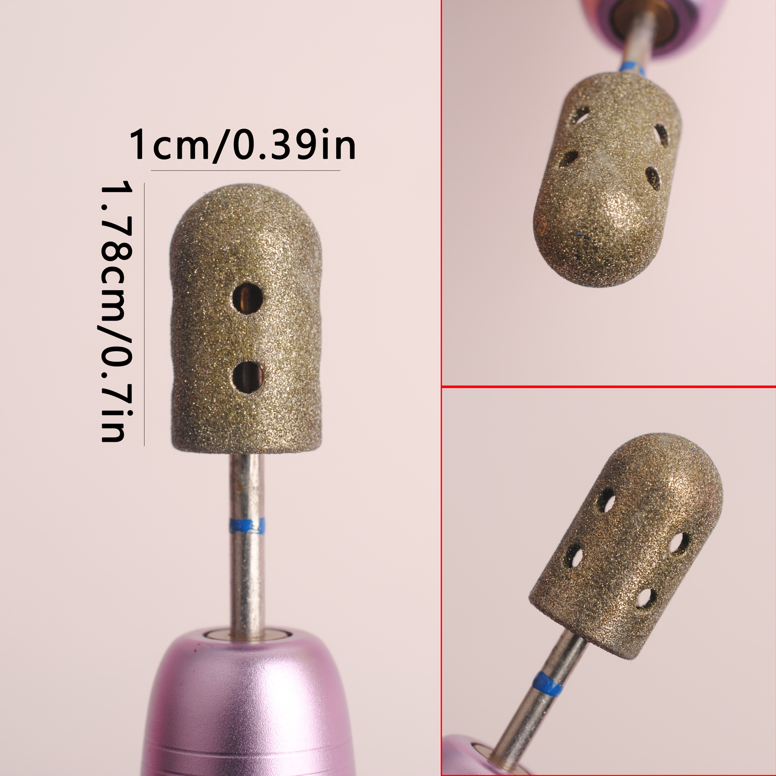 Image of 1pc Pedicure Bit, 3/32" Foot Nail Drill Bit Pedicure Foot Sanding Polishing Head For Removal, Feet Filing Nails For Manicure
