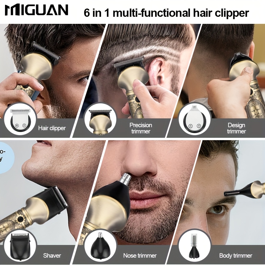   men is grooming kit with lcd display beard trimmer electric shaver hair clipper usb rechargeable   beard trimmer nose trimmer for body facial styling effortless precision grooming   gift for men is beard care set Product details 2