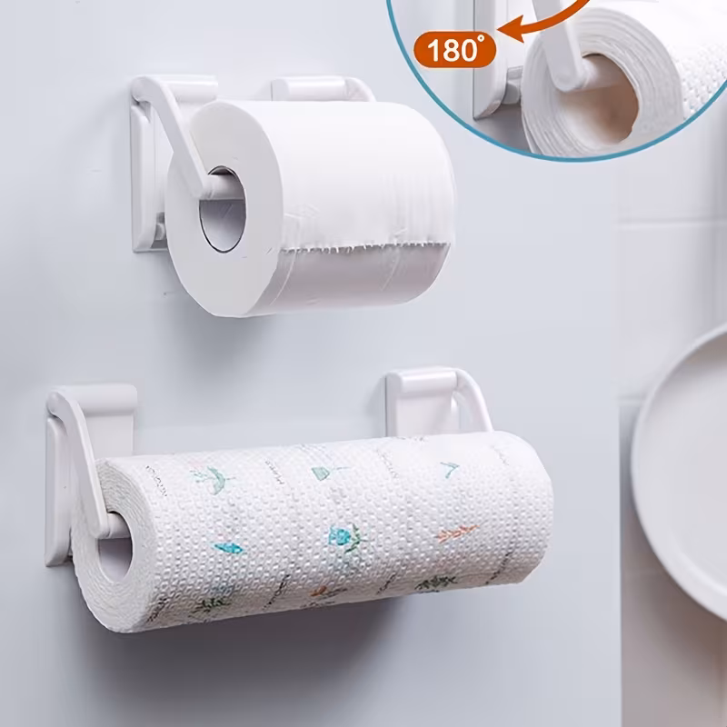 1 space saving adjustable kitchen magnetic paper towel holder wall mounted no drilling required strong magnet fits 99 of paper towel rolls refrigerators and microwaves fridge organizer minimalist storage strong magnetic Product details 4