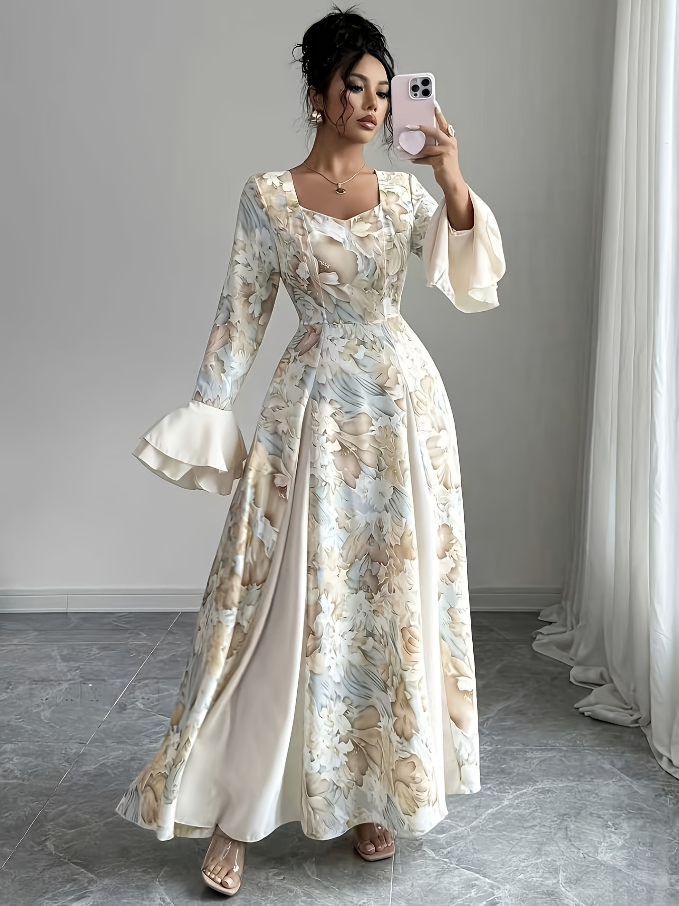 sachin and babi light blue dress Garden Chic Attire main image 0