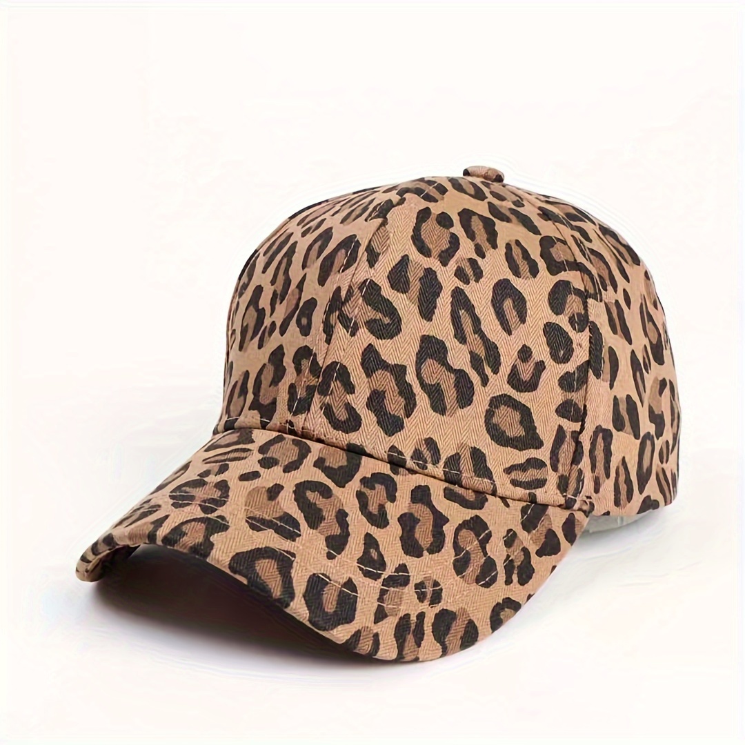Image of New Cross-border Printed Cartoon Cow Zebra Pattern Curved Brim Baseball Cap Leopard Print Hard Top Duck Tongue Hat For Men And Women Sunshade Hat