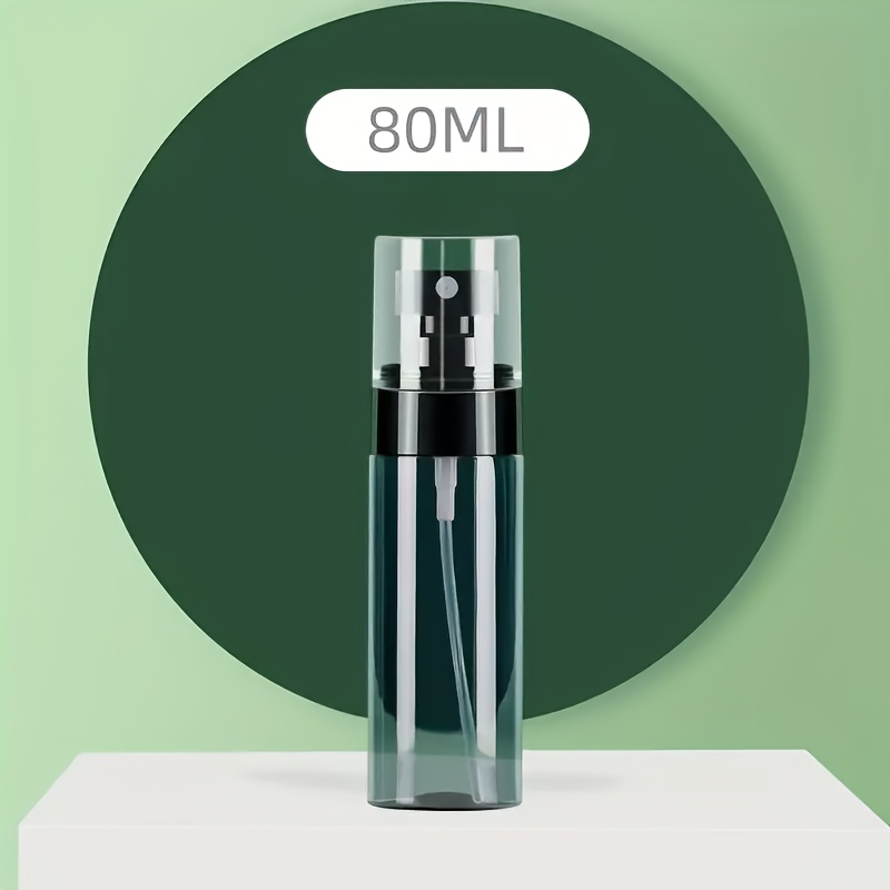 E-shop Tragbare transparente schwarze Sprühflasche, Lotion-Spenderflasche, kleine schwarze Flasche mit ultrafeinem Zerstäubernebel