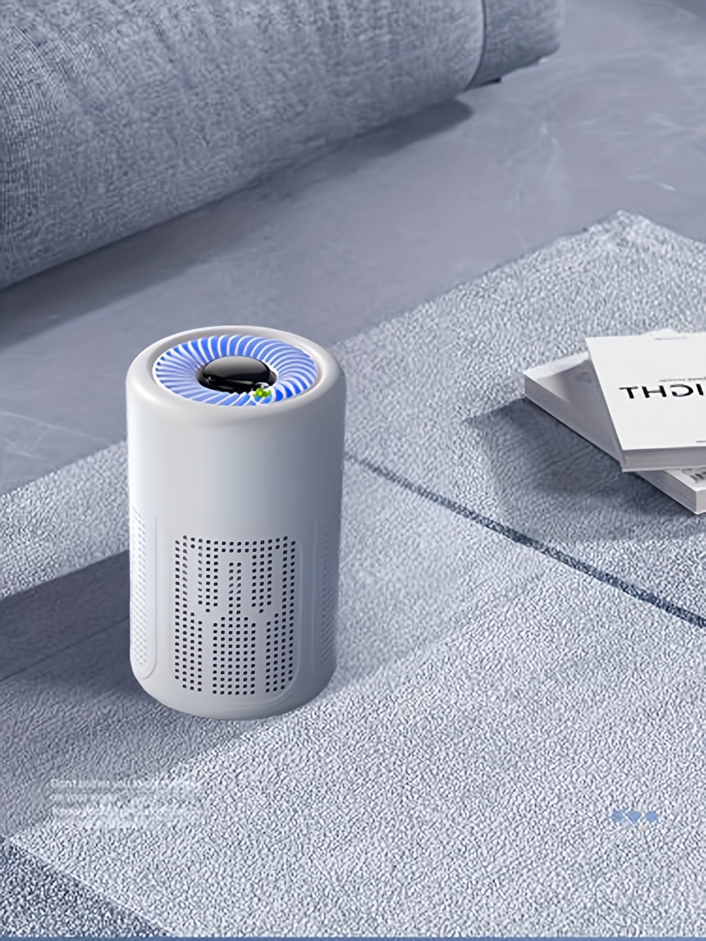 USB- Portable Air Purifier with Negative Ion Technology & HE-like Filter-like Effect - Eliminates Formaldehyde, Smoke, Odors, Allergens, Dust, Pet & Smoke - Plug-in Air for Home, Office, Car, Bedside (USB-