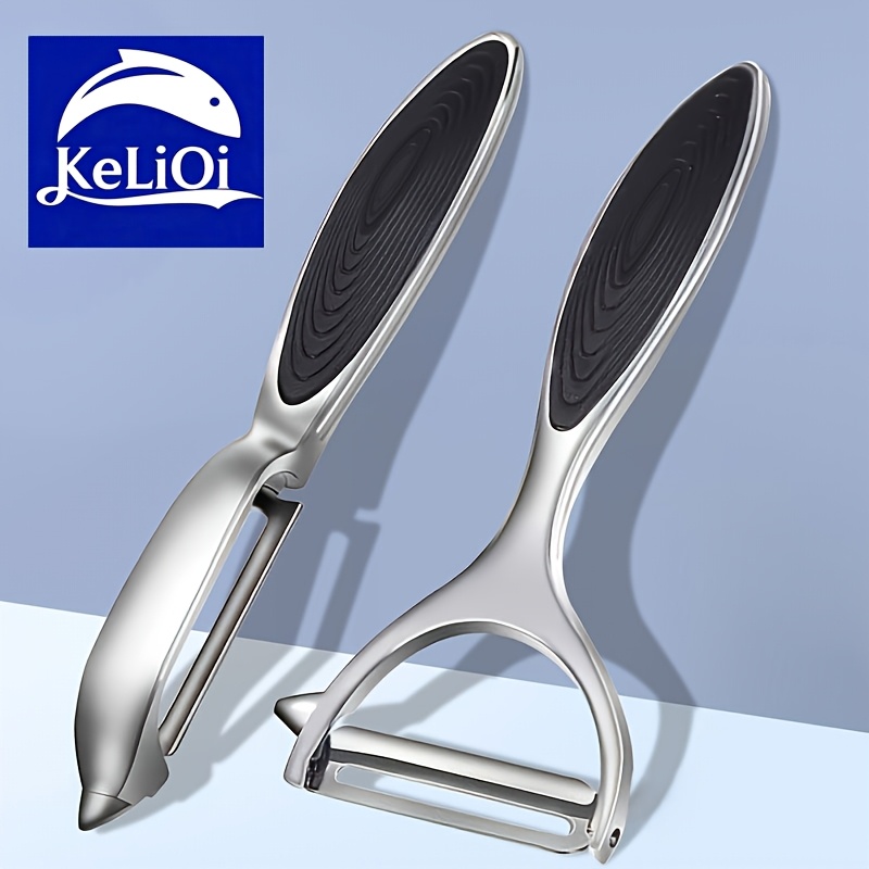 2-pack Stainless Steel Vegetable And With Non-slip Handles - Easy Precise Peeling, Suitable For Kitchen Use, Kitchenware