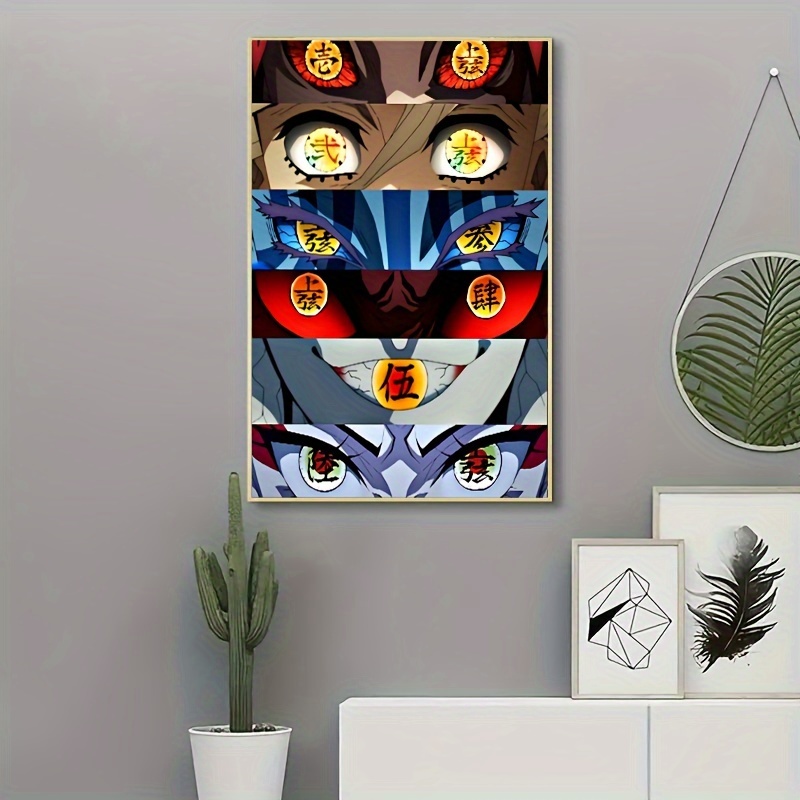 

Devil's Eye Poster Canvas Art: Anime Wall Art For Living Room Or Bedroom Decor - Frameless, Festive Gift