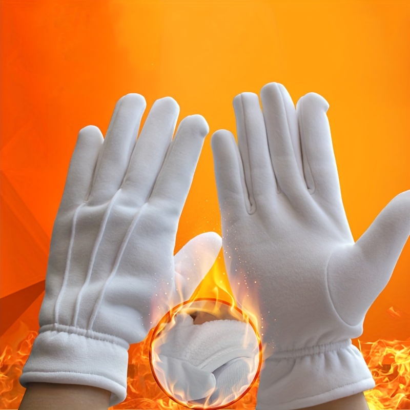 

Gants unisexes pour temps froid - Gants décontractés en tissu non tissé à doigts entiers, mélange polyester et nylon, gants chauds antidérapants pour et un