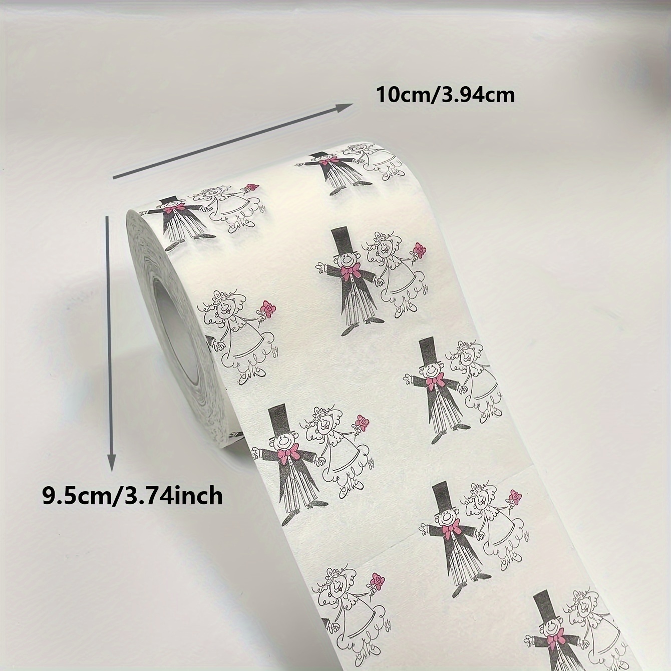 1pc Wedding Festive Decoration Tissue Creative Colorful Printed Souvenir Toilet Paper Unbleached Paper