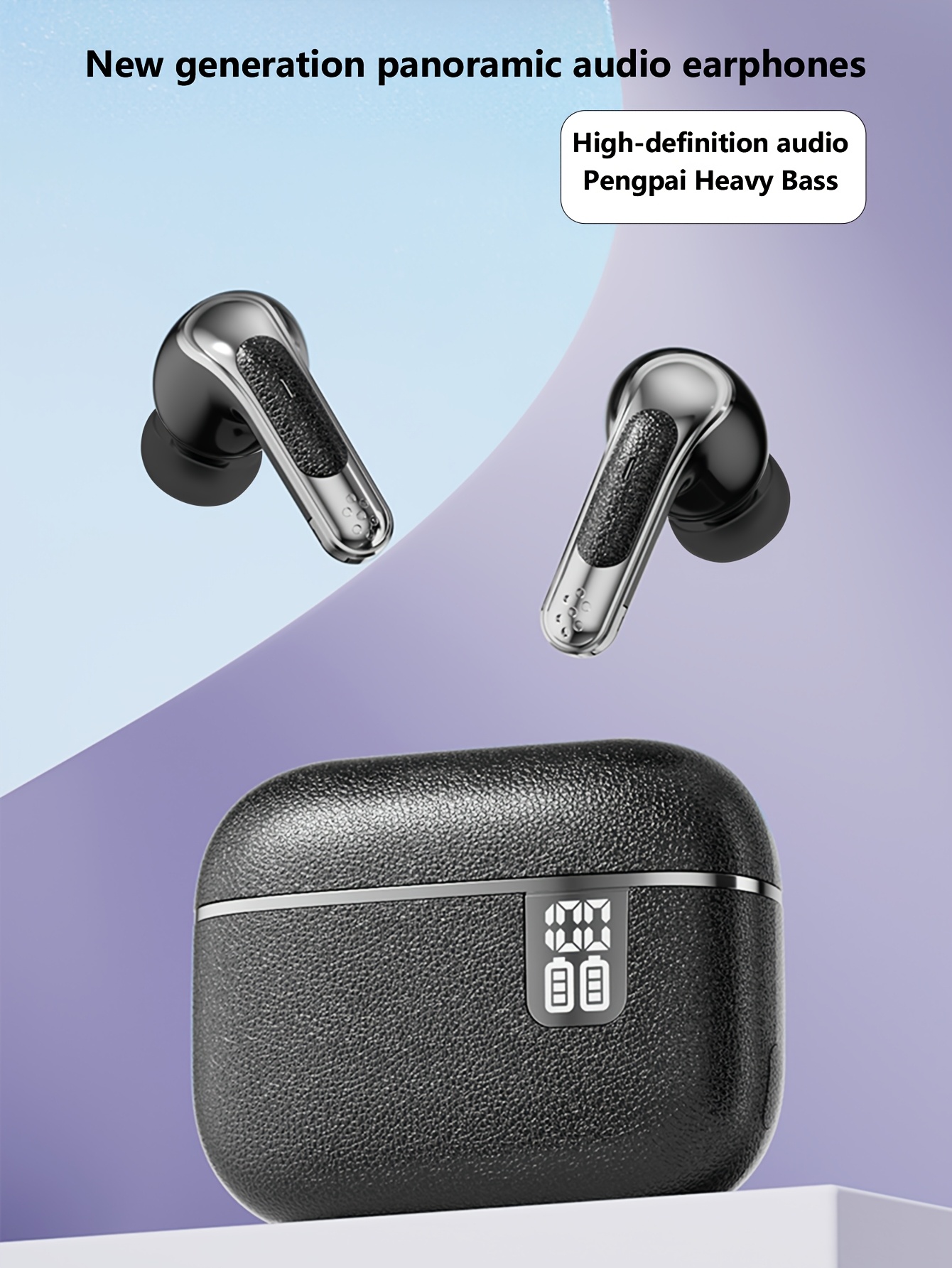 WoSD 2025 Nauji TWS Belaidžiai Ausinės – Nepalyginama Tikro Belaidžio Laisvė, Ergonomika Maksimaliam Komfortui ir HIFI Garsui su Dolby Bass, ACC Stereo HD Skambučiai – Ideali Android ir iPhone, Sporto ir Muzikos Mėgėjams!
