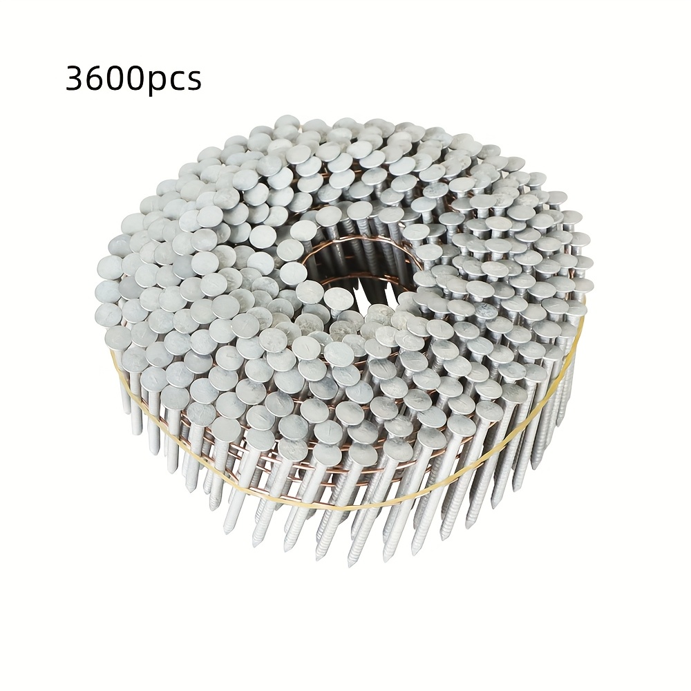 

1-1/2 Inch 3600 Count Siding Nails 15-degree Wire Collated Coil Head Hot- Galvanized Siding Nailer