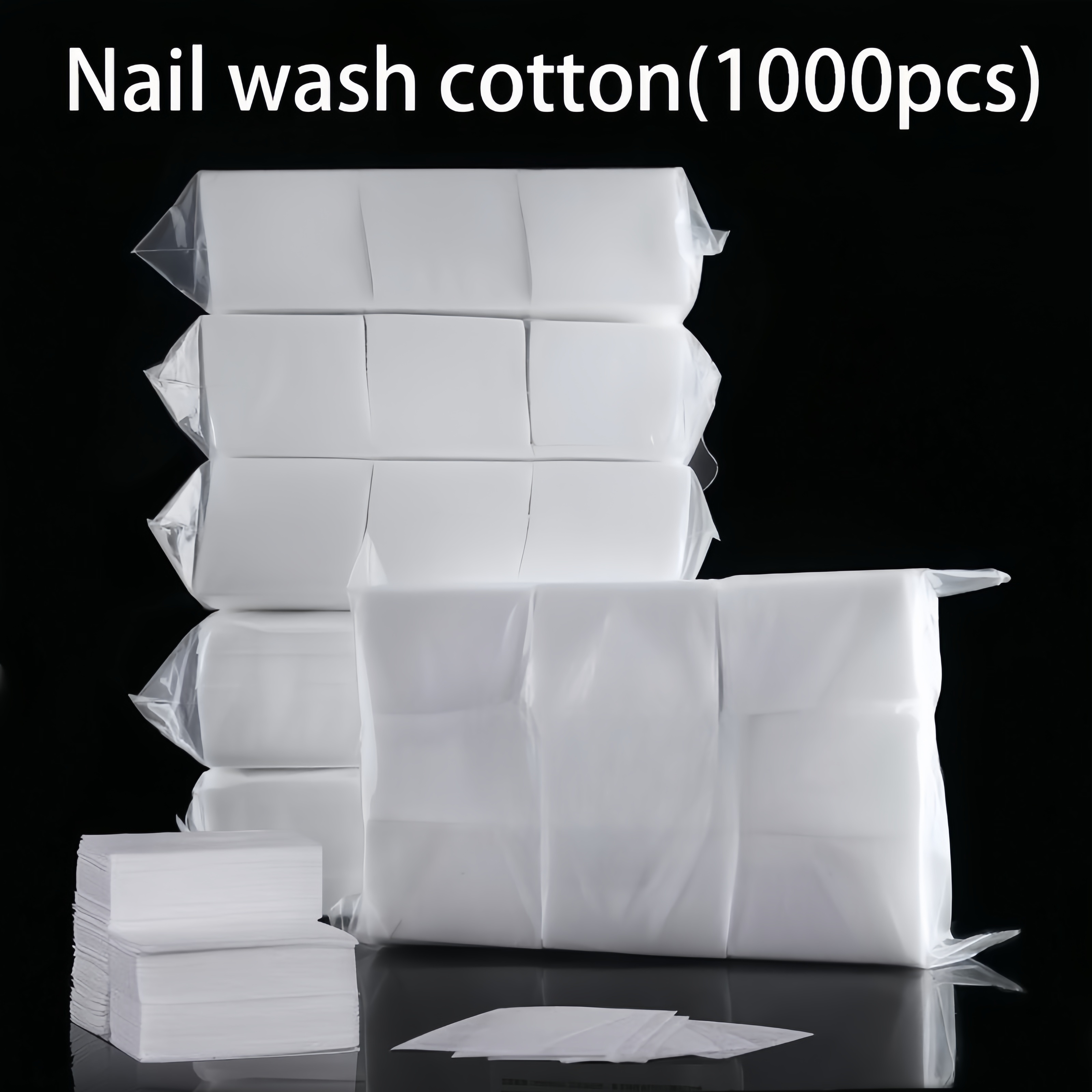 

1000pcs Nail Wipes For Acrylic & Gel Polish Removal - , Disposable Manicure Cleaning Pads