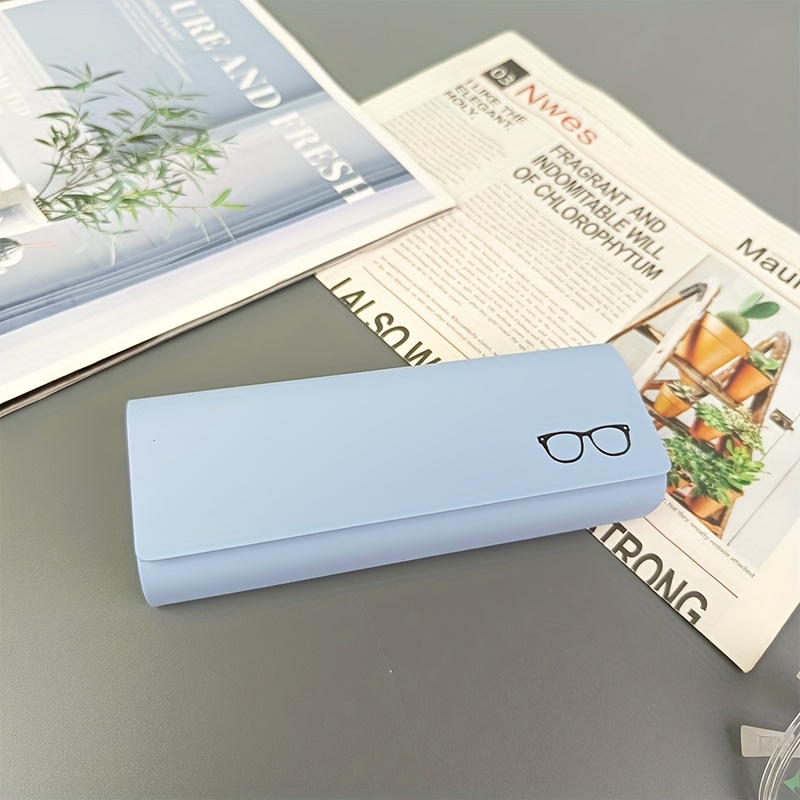 TEMU 1pc Handmade Glasses Case, Fits Glasses And, Non-slip Lining, Large Capacity, Convenient To Carry, New Style