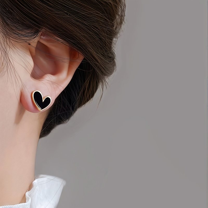 Heart Shaped Golden Earrings for Women