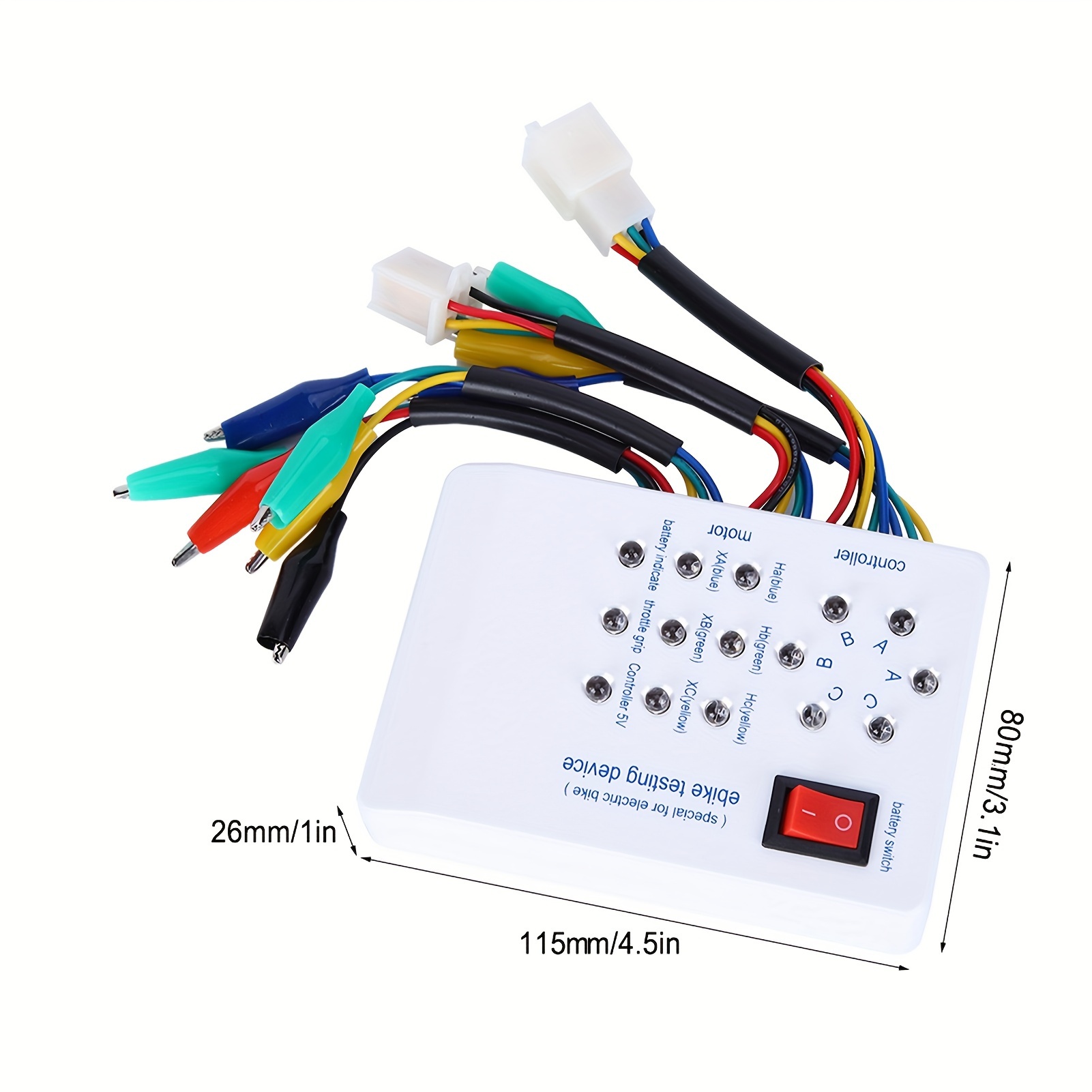 TEMU Brushless Motor Tester Car Ebike Scooter Detector 115x80x26mm