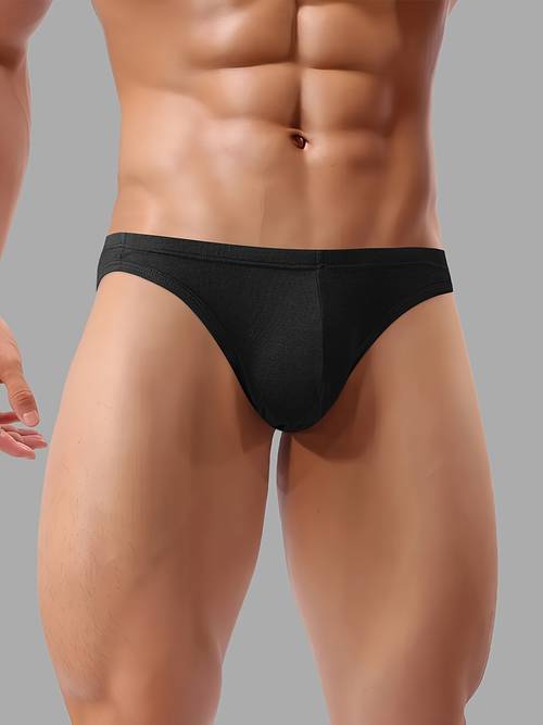3- Heren Slips - 95% Modal, Ademend & Rekbaar, , Lage Taille Bikini Slips voor Comfortabel Ondergoed, Ideaal voor Casual & Buitenkleding, Comfortabel Ondergoed|Minimalistisch Ontwerp|Rekbare Stof, Gebreid