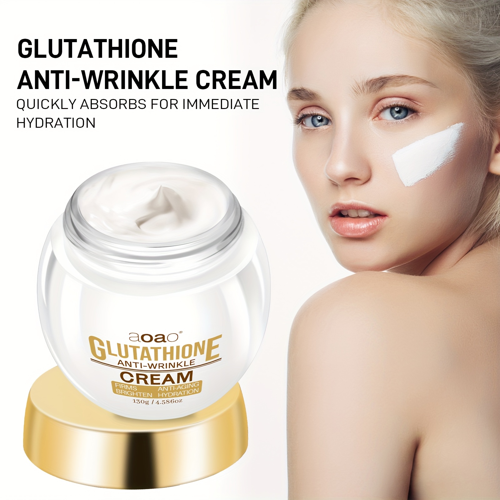 lightweight cream texture glutathione cream absorbs quickly