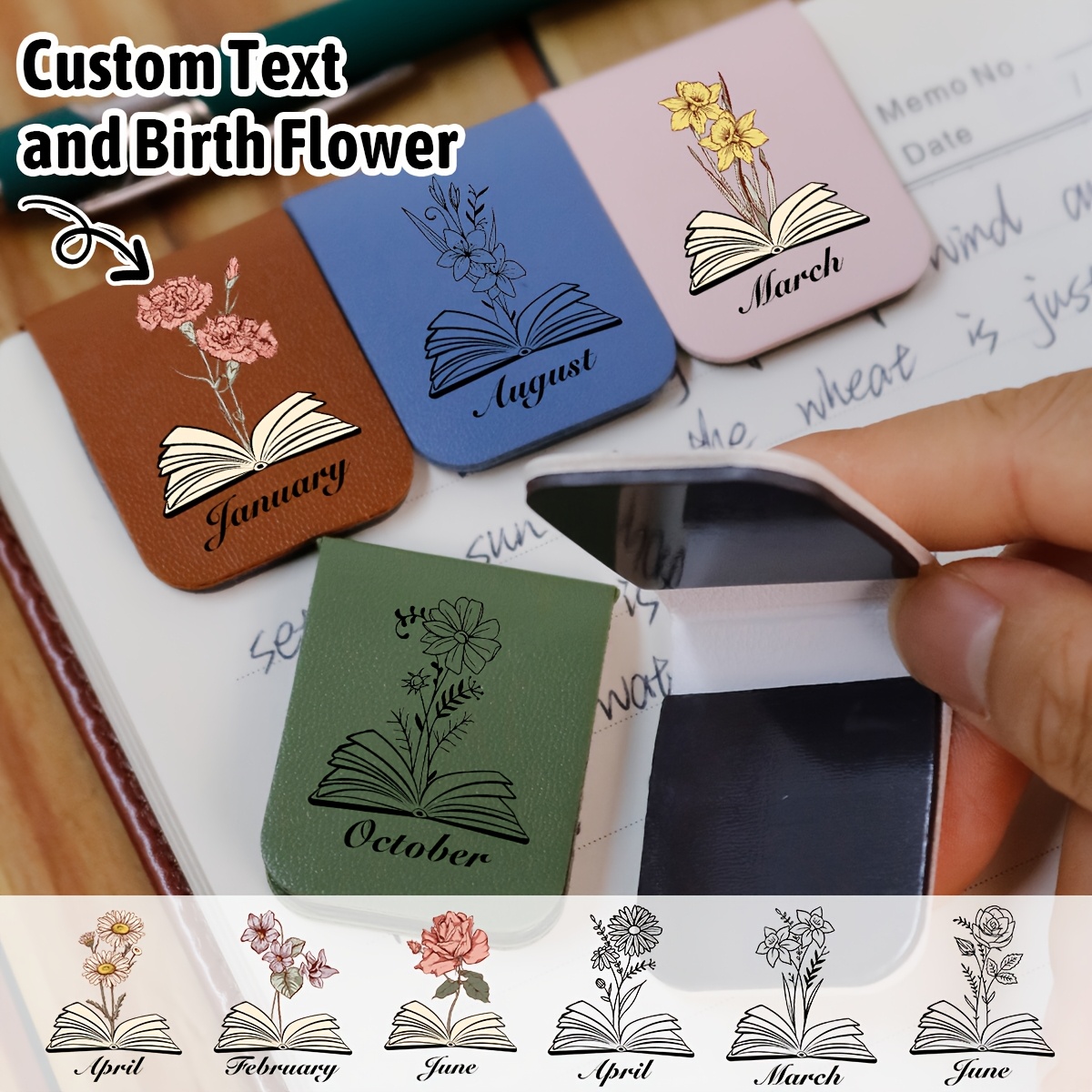 Handmade Leather Magnetic Bookmarks – Cute & Durable (Set Of 2 Or 12)