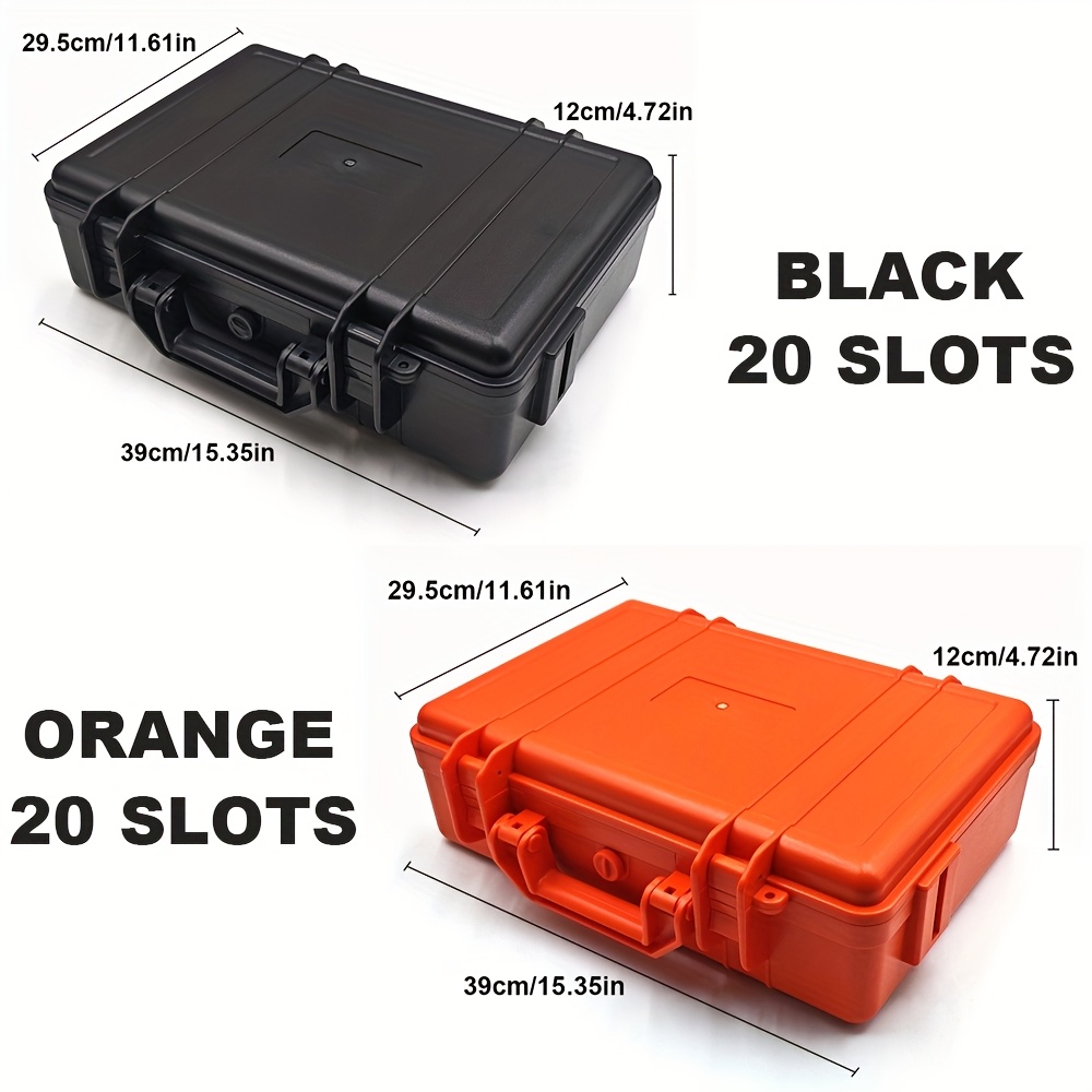 1pc premium watch jewelry storage box protective case portable abs pp material watch and jewelry storage box suitcase pressure resistant and   waterproof and dustproof large capacity with designs for up to 12 20 30 slots   in blue   ideal gift   for christmas valentines day fathers day and anniversaries Product details 7