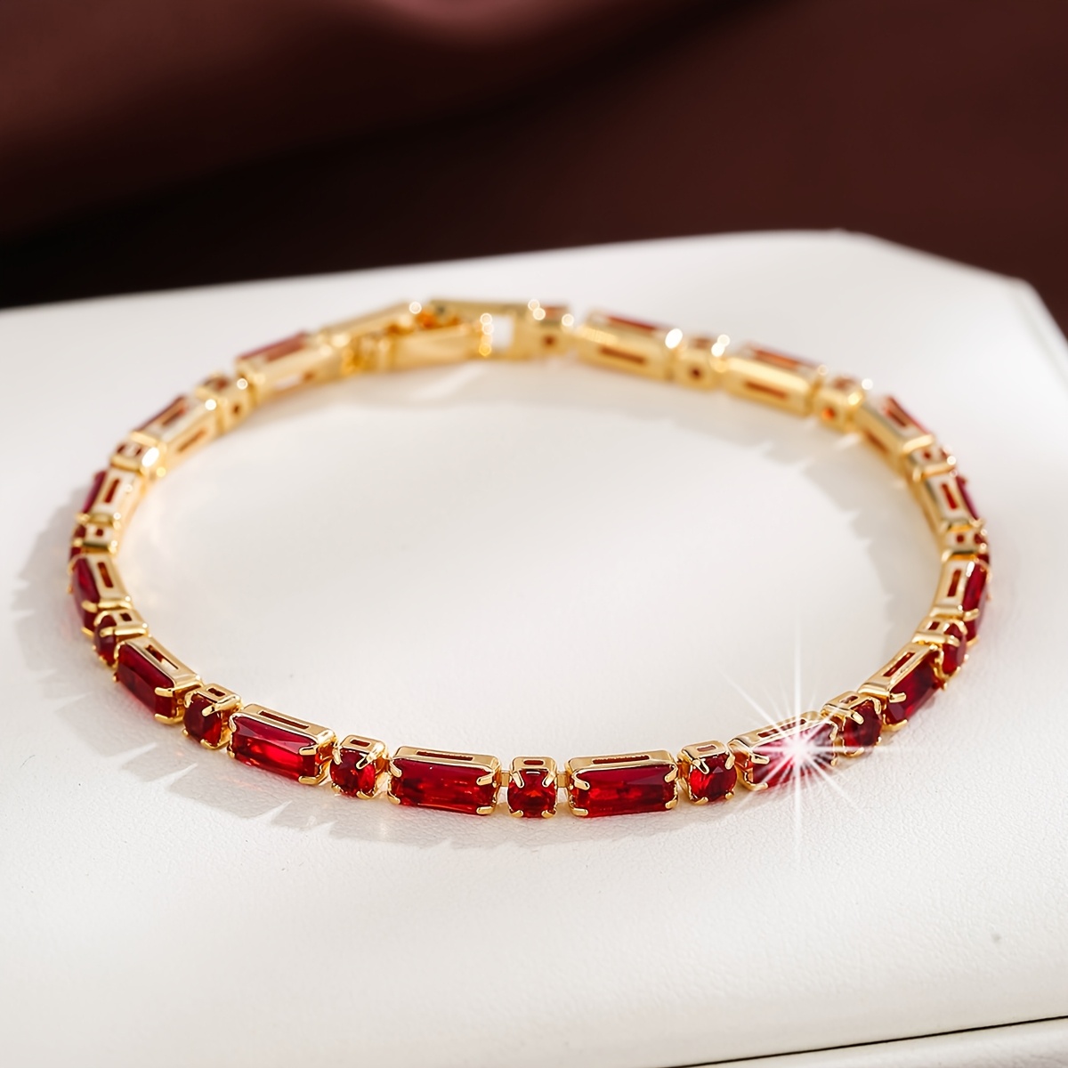 Personalized Zirconia Inlay Bracelet for Her