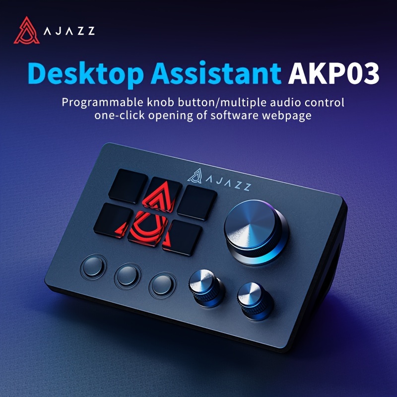 

Ajazz Akp153e/03e Programmable Macro Keyboard, Multifunctional Console Panel With Buttons, Ergonomic Desktop Assistant For Pc And Laptop, Web And Software Launch, - Non-rechargeable