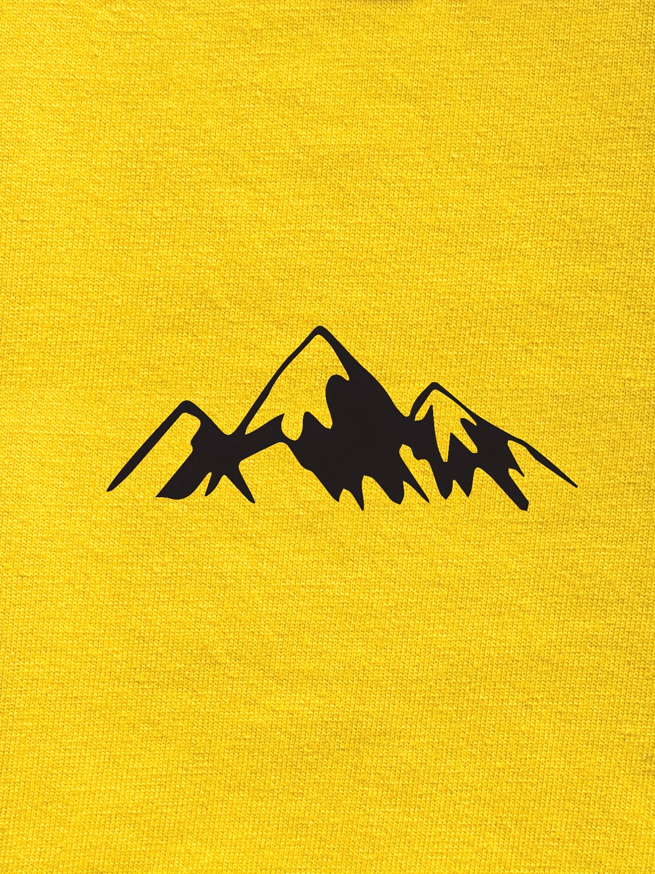 Men'S Heavyweight 180gsm Mountain Graphic T-Shirt - Minimalist Black Line Drawing, Non-Stretch Fabric for Gym, Hiking, Casual Casual Attire - Everyday Essential Tee for Outdoor Enthusiasts, Hiking Apparel, Round Neckline Shirt, Durable Casualwear, Gym Clothing, Basic Style, Breathable Material, Short Sleeve Top, Active Lifestyle