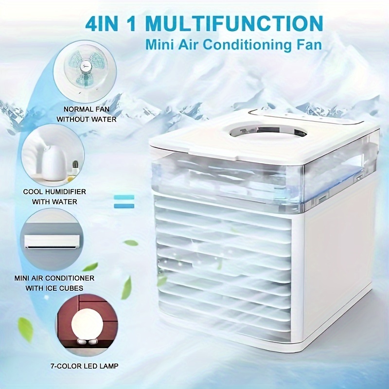 

Compact Portable Humidifier With 3-speed Cool Mist - Leakproof, Usb Powered For Bedroom, Office, And Home Tents Air Conditioner Portable
