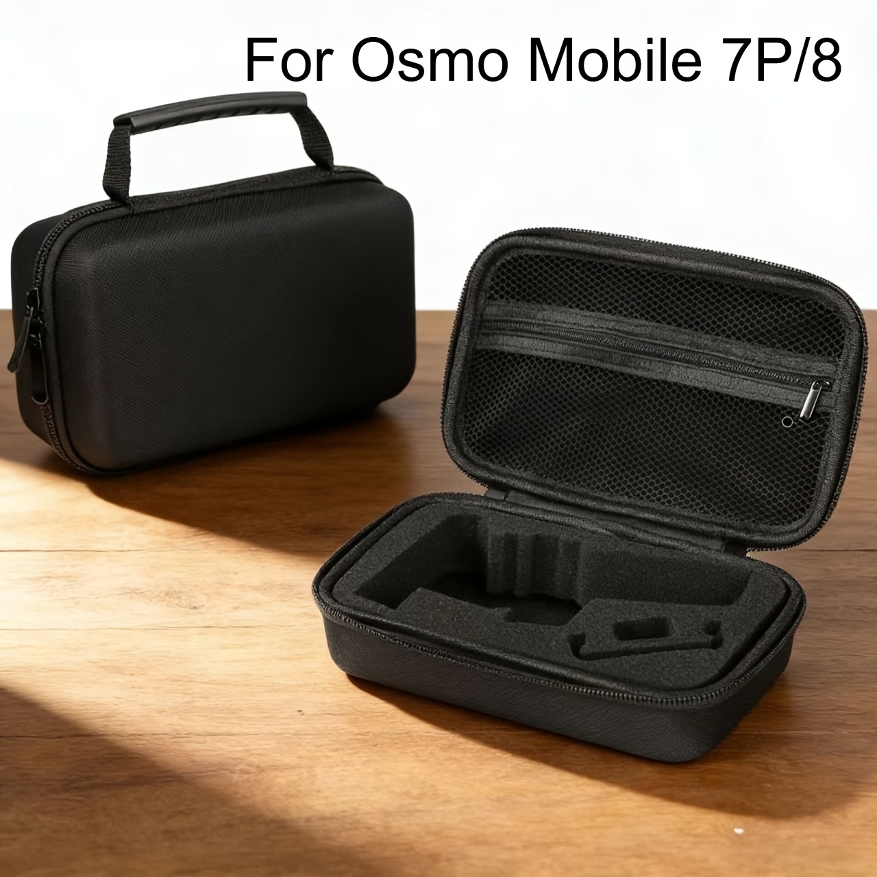 TEMU For Mobile 7p/8 Case, Photography Bag For 7 Pro/om8 Gimbal Stabilizer Travel Box For Dji For Mobile 8/7/7p Additions