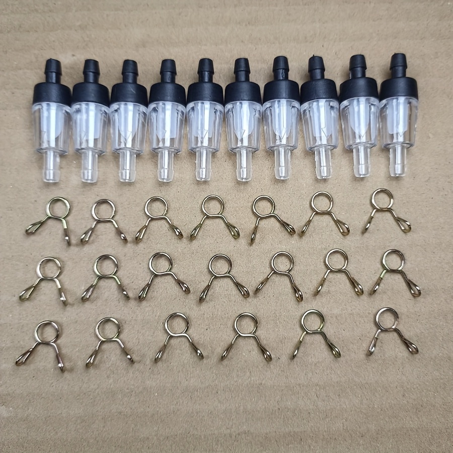 30pcs(10 Single Phase Check Valve 20 Anti-falling Fixing Clamp) Suitable For Aquarium/ Fish Tank/ Goldfish Tank Anti-return Valve
