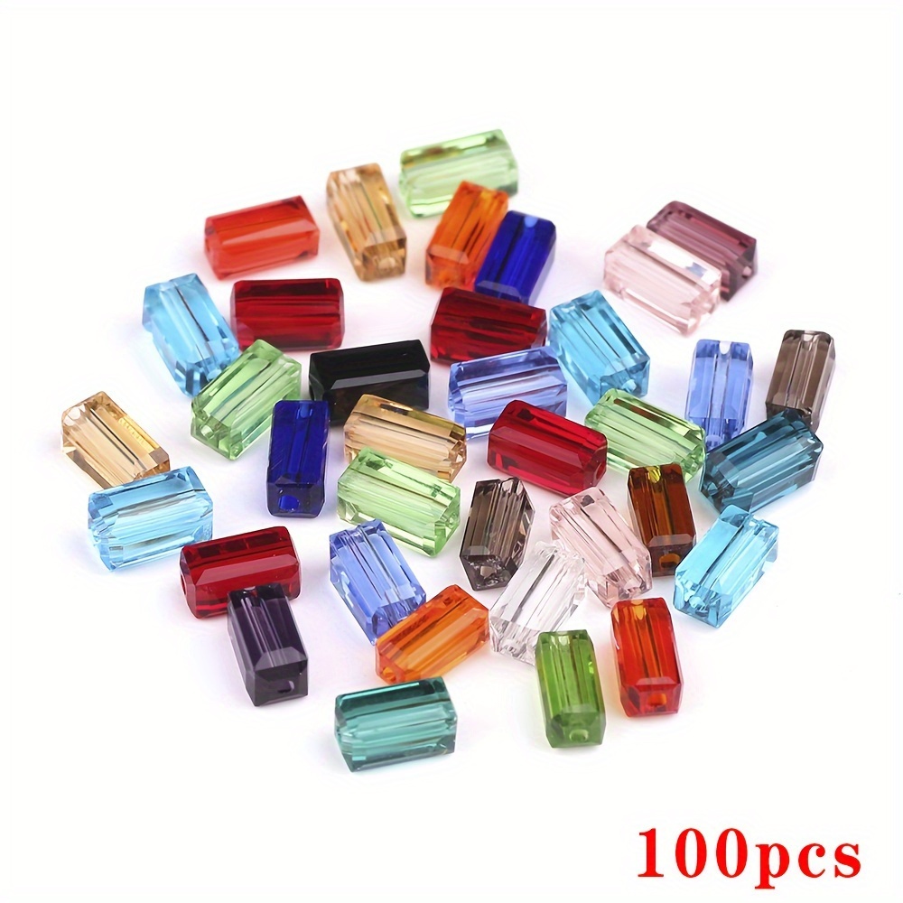 2 X 4mm Rectangular Colorful Spacer Beads For Jewelry Making 100pcs Special Fashion Bracelet Necklace Beaded Craft Supplies