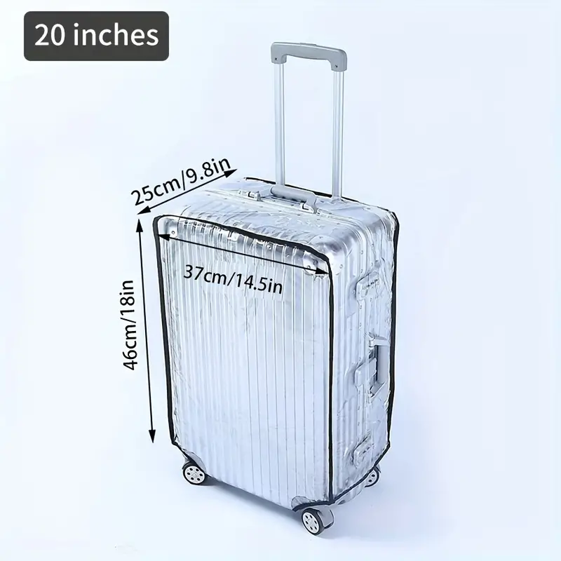 Luggage Cover Bag Pvc Clear Plastic Suitcase Cover - Temu Canada