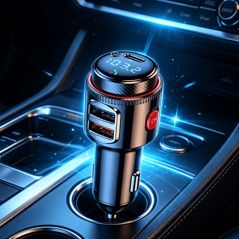 1pc Onboard MP3 Player Wireless Onboard Multipurpose Charger USB/PD Support | Speaker Call And Onboard Power Onboard Multipurpose Onboard Additions | Available for Multiple Vehicles