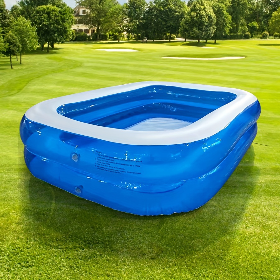 extra large inflatable swimming pool for youngsters sturdy foldable outdoor play pool with details 4