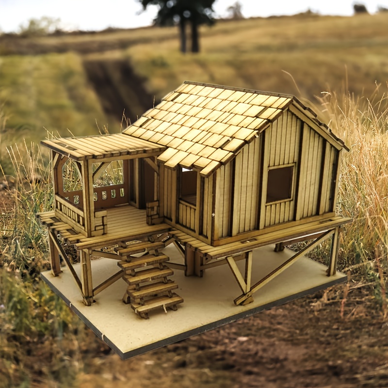 Wooden Jigsaw House Modeling Kit Accessories