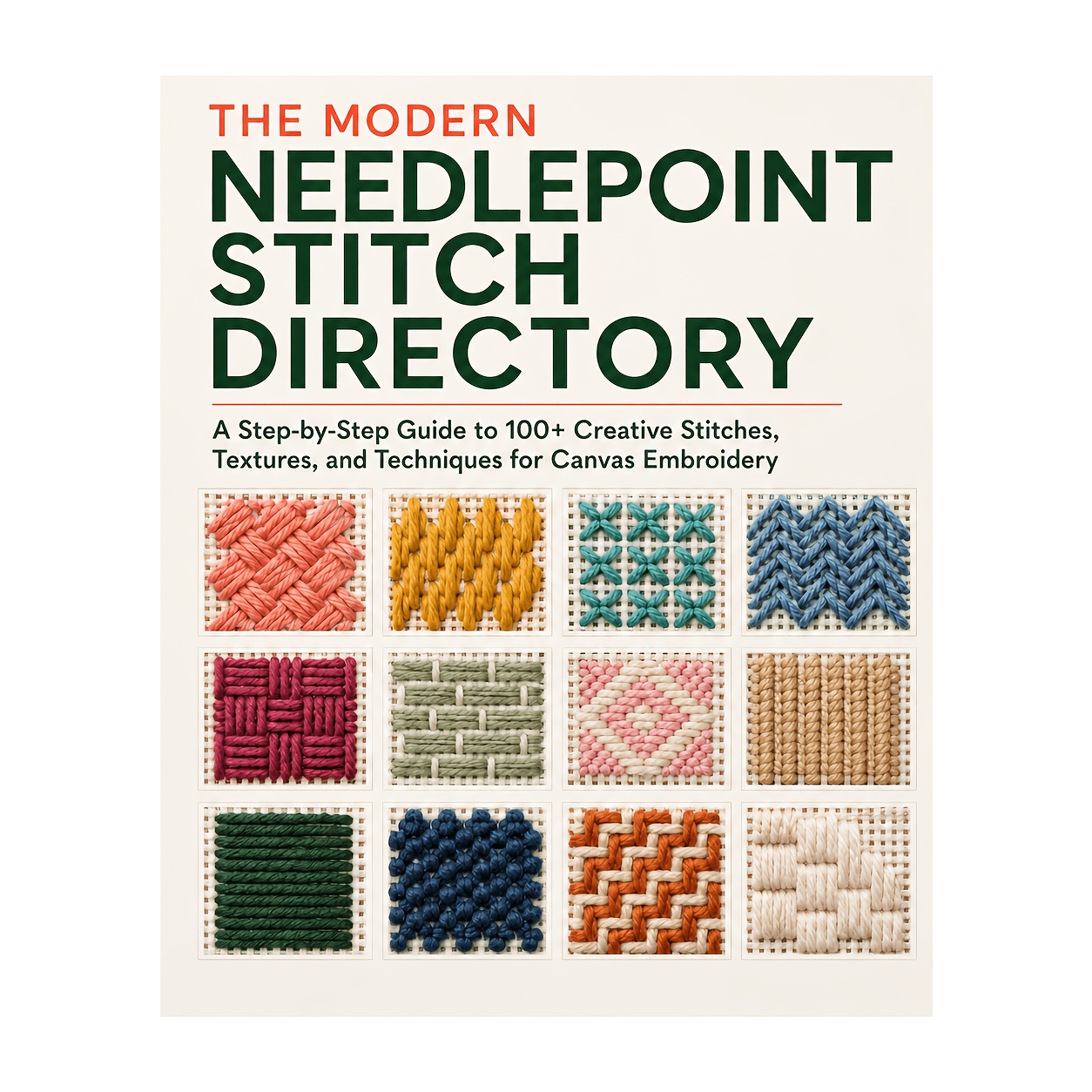 TEMU The Modern Needlepoint Stitch Directorya Step-by-step Guide To 100  Creative Stitches, Textures, And Techniques For Canvas Embroidery*