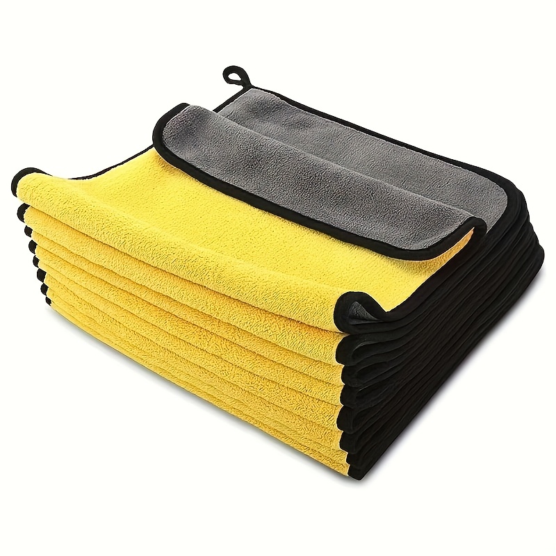 Ultra-Absorbent Microfiber Car Wash Towel - Thick, Non-Electric Cleaning Cloth for Interior & Exterior