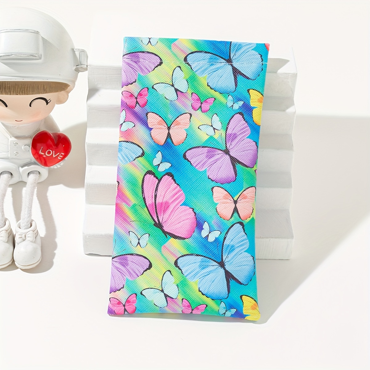 1pc Of Colorful Plant Series Design Eyeglass Case
