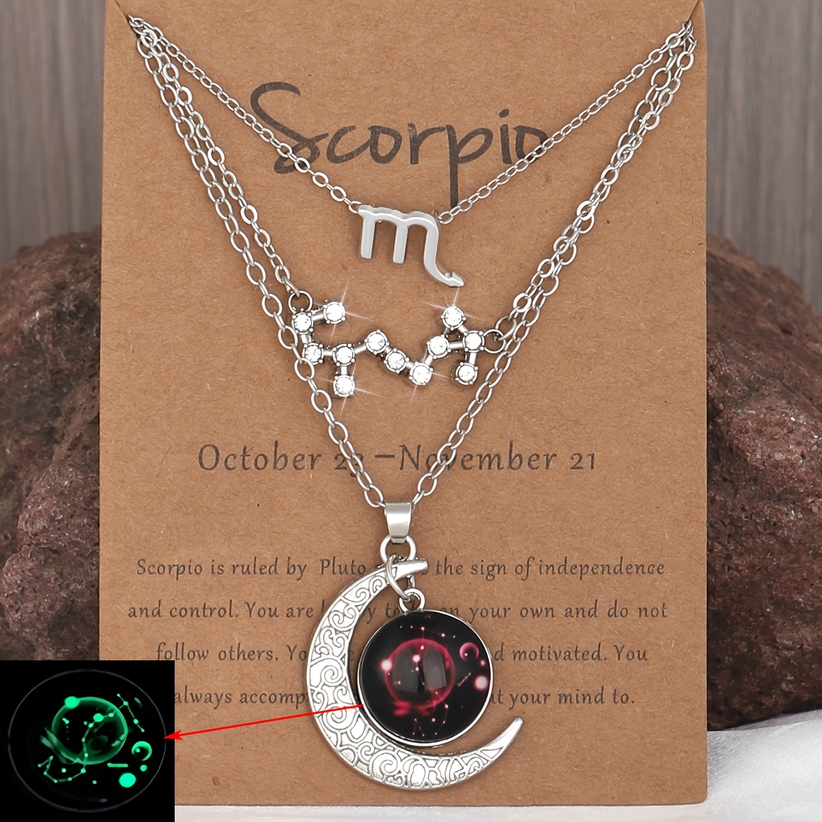 TEMU Ensemble de 3 avec pendentifs et Vintage | , de plaqué, idéal pour un et cadeau