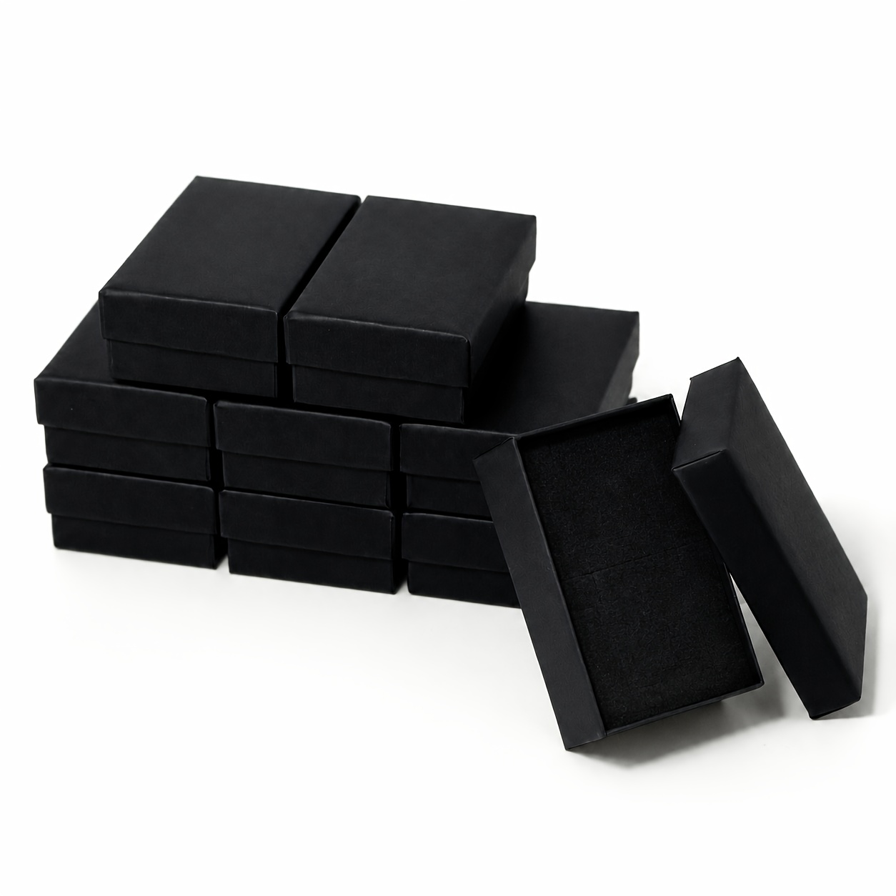 TEMU 24 High-quality Paper Jewelry Storage Boxes - Elegant Paper Gift Boxes, Suitable For Rings, Earrings, Brooches, Christmas Decorations, Weddings,