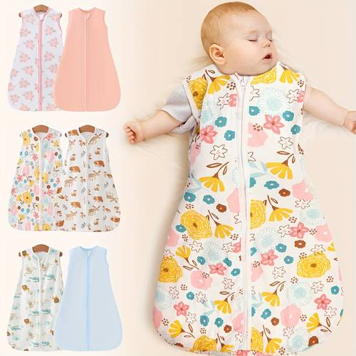 set of 3 baby sleeping bags featuring a two way zipper swaddling newborns this comfortable wrap from 100 and is designed for infants aged 0 6 months it allows for easy diaper and reduce the