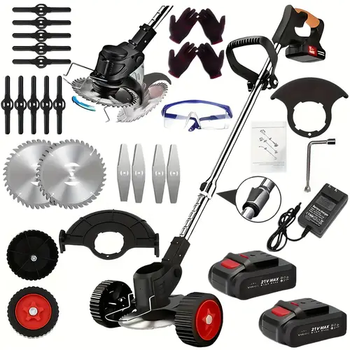 2025 electric lawn mower cordless electric lawn mower lawn eater cordless lawn mower with 3 blades and high capacity lithium lots of freebies suitable for lawn yard birthday gift for father husband