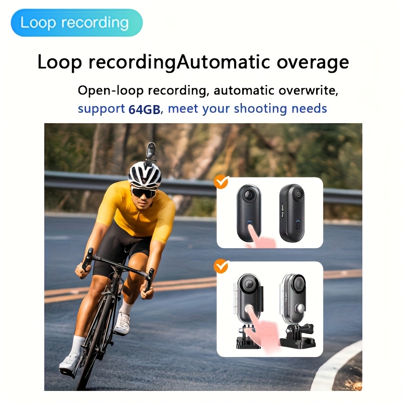 Cámara de acción 1080P, diseño compacto, se puede montar en cualquier lugar, mini cámara con clip de resorte, grabadora de video portátil, filmación POV manos libres, cámara para casco de bicicleta y motocicleta, compatible con tarjeta de memoria de 32GB, ideal para el uso diario - Imagen 9