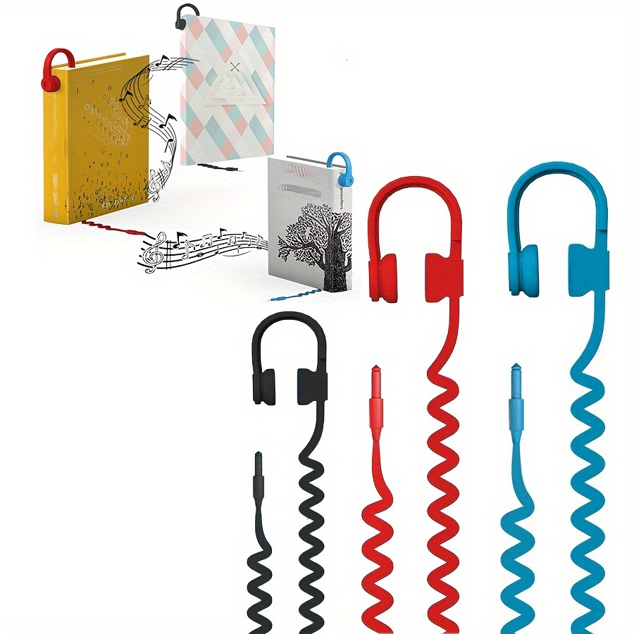 

1pc 3d Headphone-shaped Bookmark, Novelty Silicone Page Clip Divider, Unique Music , Ideal Gift For And Students