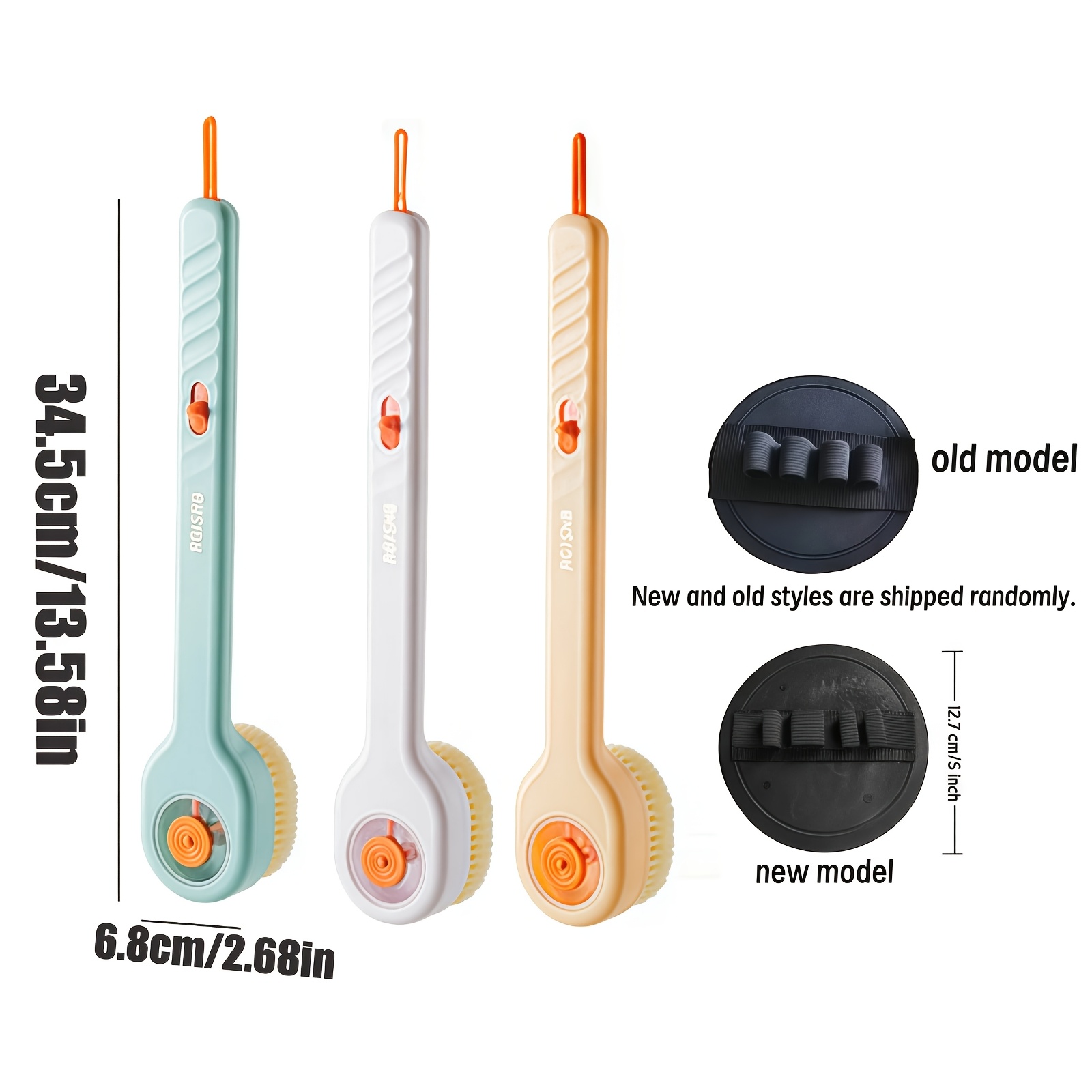 Bath Brush and Finger Loop Bath Exfoliator Set, 2pcs