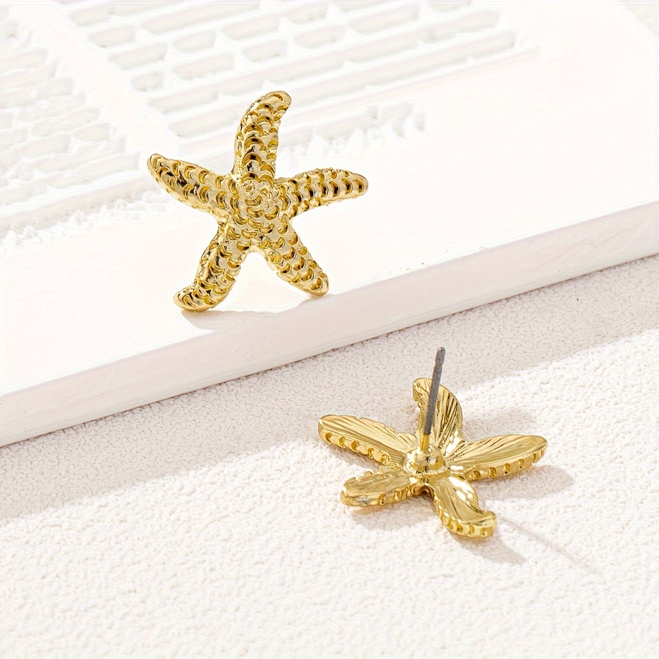 Vintage Starfish Stud Earrings for Casual Attire