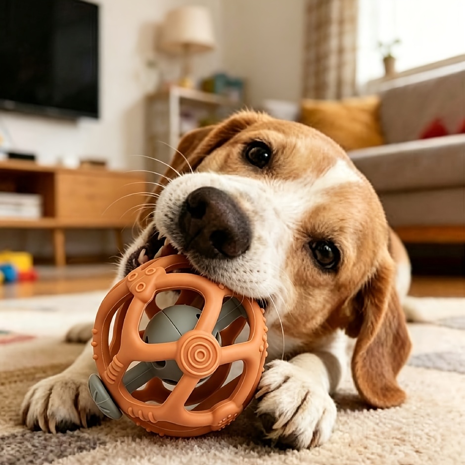 item picture interactive   ball bouncing chew resistant self toy for cats and dogs training playtime   multiple colors  