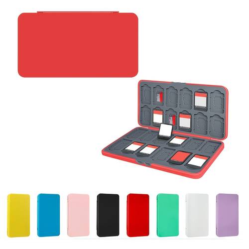 game cartridge holder storage box with slots and 24 card slots compatible with switch lite oled