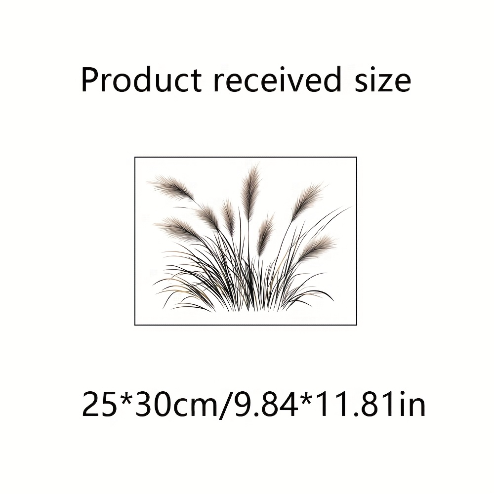 Image of Wall Stickers, Elegant, Artistic, Fashionable And Easy - Dogtail Grass, Decorative And Beautifying Self-adhesive Stickers, Vinyl Decorative Decals, Removable Stickers For Bedrooms And Living Rooms