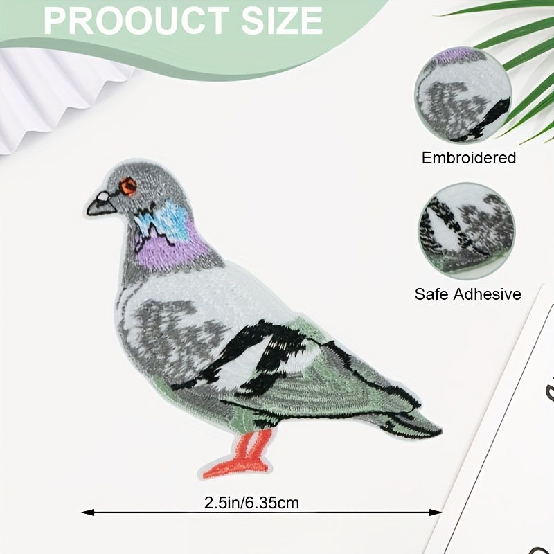 TEMU 1 toppa termoadesiva ricamata con , adesivo applicazione per degli animali per abbigliamento, moda, decorazioni e accessori
