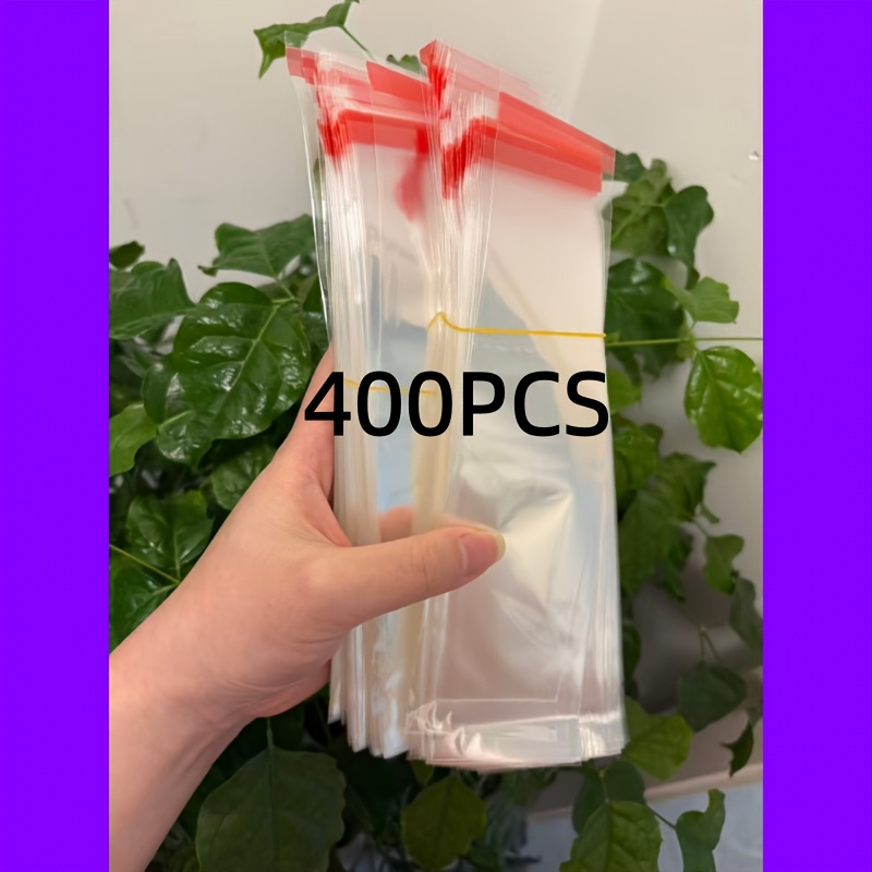 TEMU Sacchetti regalo da 400 pezzi, 1.97x7.87 pollici, confezione , sacchetti per bomboniere con bocca lunga e , adatti per gioielli, piccoli regali,