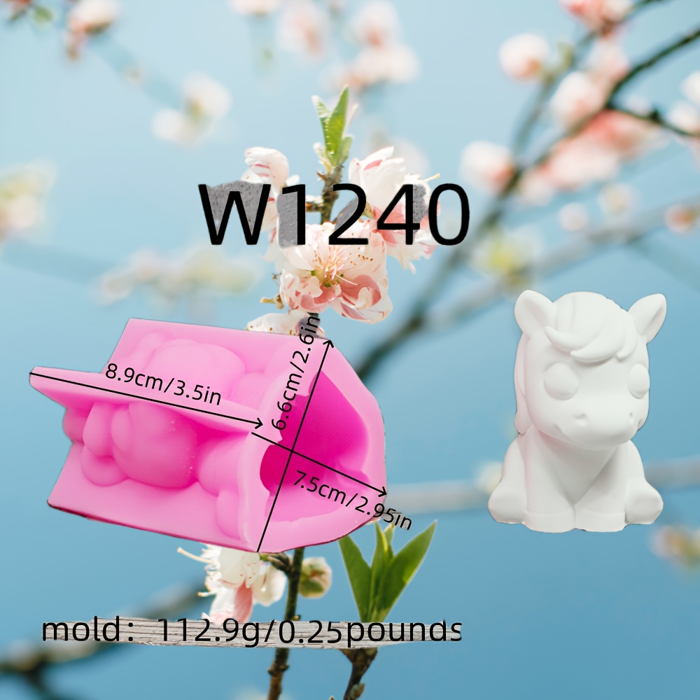 Image of Resin Silicone Molds The Pony 3d Decorative Silicone Mold Diy Candle Silicone Mold Gypsum Decorative Silicone Mold Home Decoration Epoxy Resin Mold